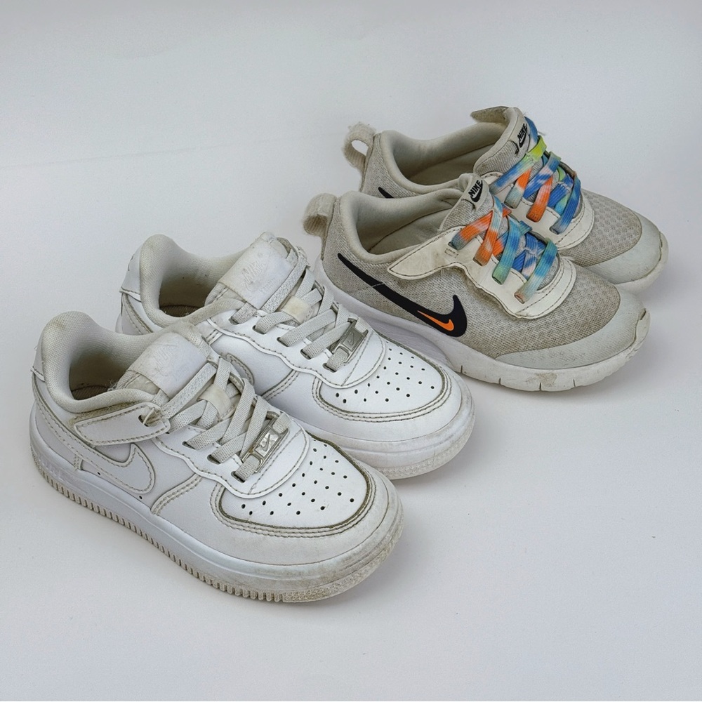 Nike Toddler Shoes Size 9C, White Toddler Boy Easy On Sneakers, Kids Shoes